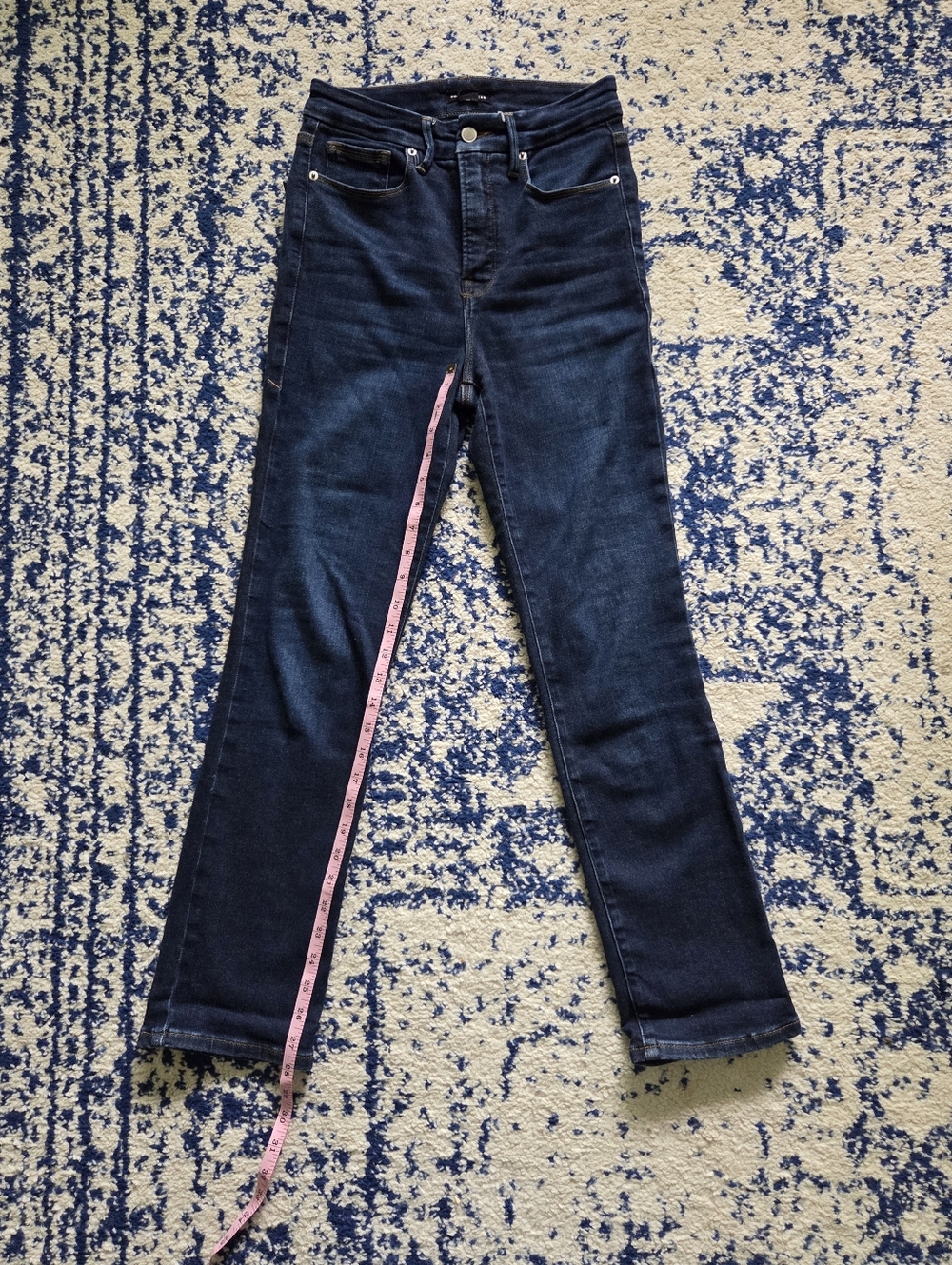 Good American Dark Indigo Skinny Jeans - Picture 7 of 8